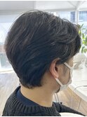 MEN'S HAIR  センターパート　ツイストスパイラル　コンマヘア