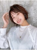 大人かわいいショートボブ