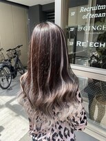 ルフレ 新宿本店2nd(Reflet) バレイヤージュ風カラー