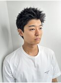 スパイキーショートツイストスパイラルパーマ波巻きスパイラル