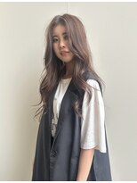 ナナナパレナ 梅田店(nanana parena) ショコラベージュ・ココアブラウンの艶髪ロングゆる巻き
