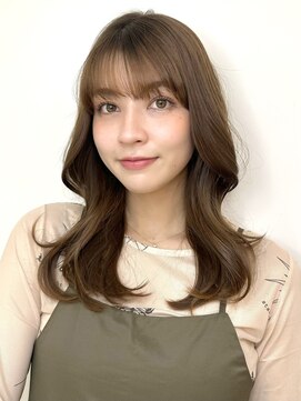 バイオレットジェム(Violet`jem) 10代20代30代40代大人韓国くびれヘアーレイヤーマロンベージュ