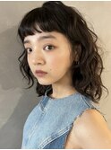 【PARK】ミディアムウルフ×ボリューミーソバージュ