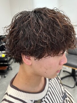 フゥ 宇都宮(FeU) 波巻きパーマメンズパーマメンズヘアツーブロックツイストパーマ