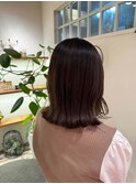 切りっぱなしボブ/エアリーロング/美髪のススメ/ピンクブラウン