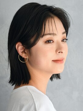 アース 川崎店(HAIR&MAKE EARTH) ナチュラルミディアムボブ【川崎/髪質改善/縮毛矯正】