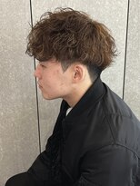 ニアウ 太田店(Niau)&nbsp;メンズナチュラルマッシュ波巻きスパイラルパーマ質感ハイライト