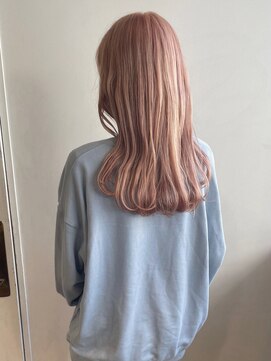 グリーン 渋谷(green) 【MIO】コーラルピンク×ロングハイトーン