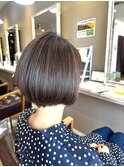 インナーカラーショートカットショートボブハイライトメッシュ