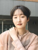 ガーデンヨコハマ(GARDEN YOKOHAMA) ショート チェリーブラウン デジタルパーマ 丸型 卵型 四角