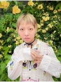 ハイトーンショート似合わせカット前髪カットベージュカラー