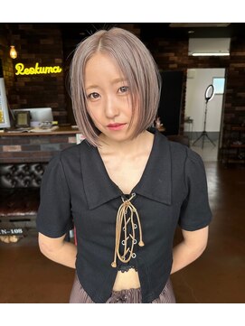 レオクマ(REOKUMA) セクションカラー/アンブレラカラー/ホワイトみぼかす