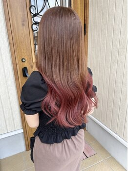 ルアナ(LUANA)の写真/ハイライト/インナーカラー/白髪ぼかしも"髪質改善カラー"でダメージケア☆低刺激＆こだわりの薬剤配合◎