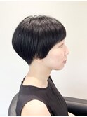 マッシュショート/マッシュボブ/フルバング/オン眉/刈り上げボブ