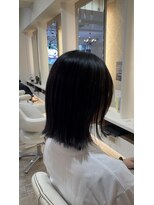 サンド 大阪梅田(sand)&nbsp;@cho_no.asato ボブ/黒髪/ネビージュ/小顔/ワンレン/大阪梅田