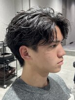 テクト バイアッシュ 吉祥寺店(Tect by Ash)&nbsp;無造作フェザーパーマセンターパートラウンドマッシュ