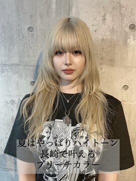 コワファースト長崎シャンプーボーイ 2nd(COIFF1RST 長崎 SHAMPOO BOY) 長崎ハイトーン 韓国 レイヤーカット ハッシュカット ブロンド