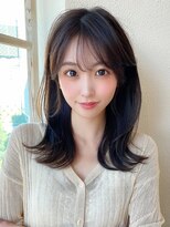 アフロート エル 錦糸町(AFLOAT L) 20代30代に人気!後れ毛がかわいい暗髪の韓国風くびれヘア