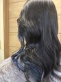 シロ 鯖江店(shiro) ブルーブラックインナーカラー