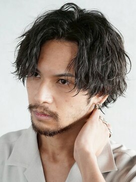 レタッチ バイ フィフス 銀座(RETOUCH by fifth) 新橋波巻きスパイラルパーマツイストスパイラルセンターパート