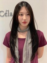 セラ(Cela) アッシュブラウン レイヤースタイル