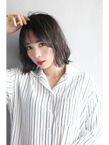 タグ(#tag) #シースルーバング×外ハネボブ