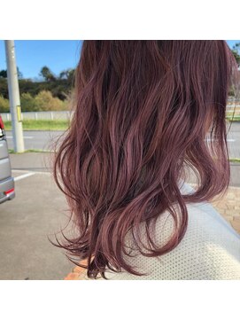 ニコ ヘアリラクゼーション(Nico hair relaxation) モテ愛されニュアンスパーマ暖色カラーグラデーション小顔ミディ