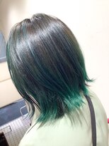 ヘアーメイク トレコローリ(hair make trecolori) 【trecolori 津田沼】オリーブ×エメラルドターコイズ