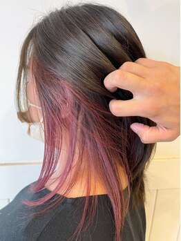 エメック オブ ヘアー(Emec of Hair)の写真/＜インナーカラー、ハイライトが自慢のサロン＞職場や過ごすシーンに合わせてあなたのなりたいを実現☆