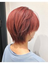 アトリエ(Atelier) マッシュショート×アプリコットカラー