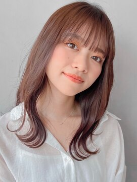 リヤン 表参道(lyann) ベビーバングボブルフナチュラルカールビターショコラベージュ