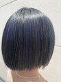 サミュゼ(s'amuser) 切りっぱなしボブハイライト+ブルーシルバー