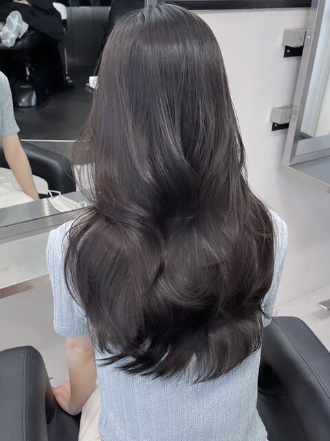 1181髪質改善オルチャンヘアタイトストレート波巻きセシルカット