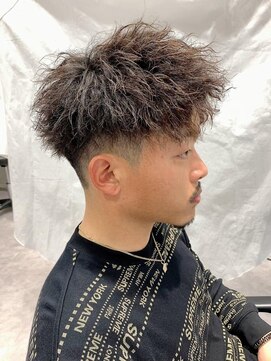 ザ サードヘアー 津田沼 annex(THE 3rd HAIR) 横顔ジェットツイストパーマ［津田沼駅/メンズ/学割U24］