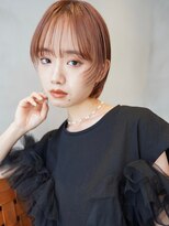 ニコ トウキョウ(nico TOKYO) 顔まわりレイヤー/切りっぱなし/ピンクブラウン