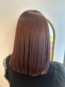 アンド ラ ブランシュ(&.La Blanche) 前髪カタログ/ピンクベージュ/インナーグレージュ/マチルダボブ