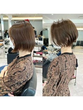 アンド ストーリーズ(&STORIES) 大人可愛い小顔ひし形クビレ丸み20代30代40代大人ショート(蘭)