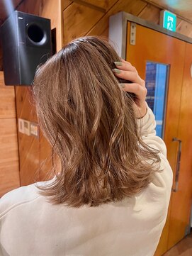 ヘアー マイタイム(hair mytime) 外国人風バレイヤージュ/ミルクティーベージュ