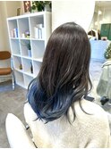 グラデーションカラー/ブルー/ブリーチ/氏川洸希/多摩センター