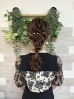 ロカット サロン(Roquat Salon) ロングあみおろしヘアアレンジ【立川/卒業式袴/立川南/袴着付】