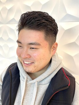 銀座マツナガ 浅草店 ビジネスショートオールバックスタイル