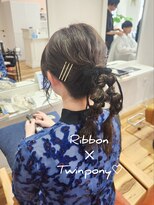 ヘアーリビングリコ 新潟笹口店(hair living Liko)&nbsp;ツインポニーテールヘアアレンジ!