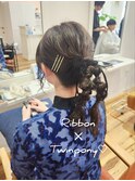 ツインポニーテールヘアアレンジ!