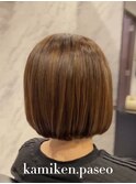 さらツヤまとまる大人の美髪ミニボブ【カミケンパセオ店】