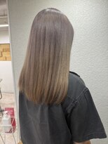 アジールヘア 所沢プロペ通り店(agir hair)&nbsp;ミルクティーグレージュ前髪イメチェンケアブリーチ所沢韓国