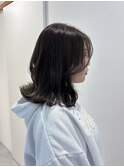アッシュブラウン×レイヤーカット【ストレート/ブリーチなし】