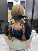 編みおろしツイン