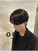 曲がる縮毛矯正 センターパート