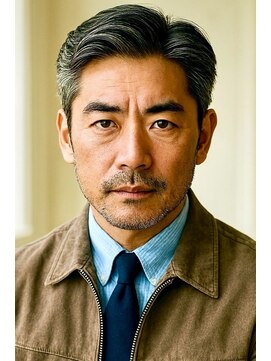 にもう ブルーカラー　波打ちパーマ　韓流ヘアms4