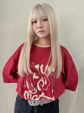 アロ 大阪梅田(alo) 【momoa】くすみホワイトベージュ《ブリーチ/大阪梅田》